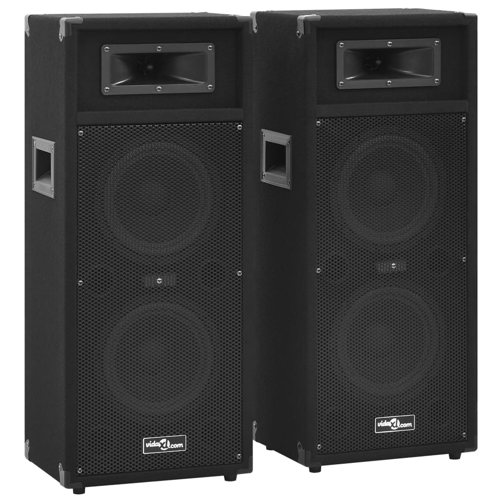 2 db professzionális fekete passzív hifi színpadi hangfal 1000W 2