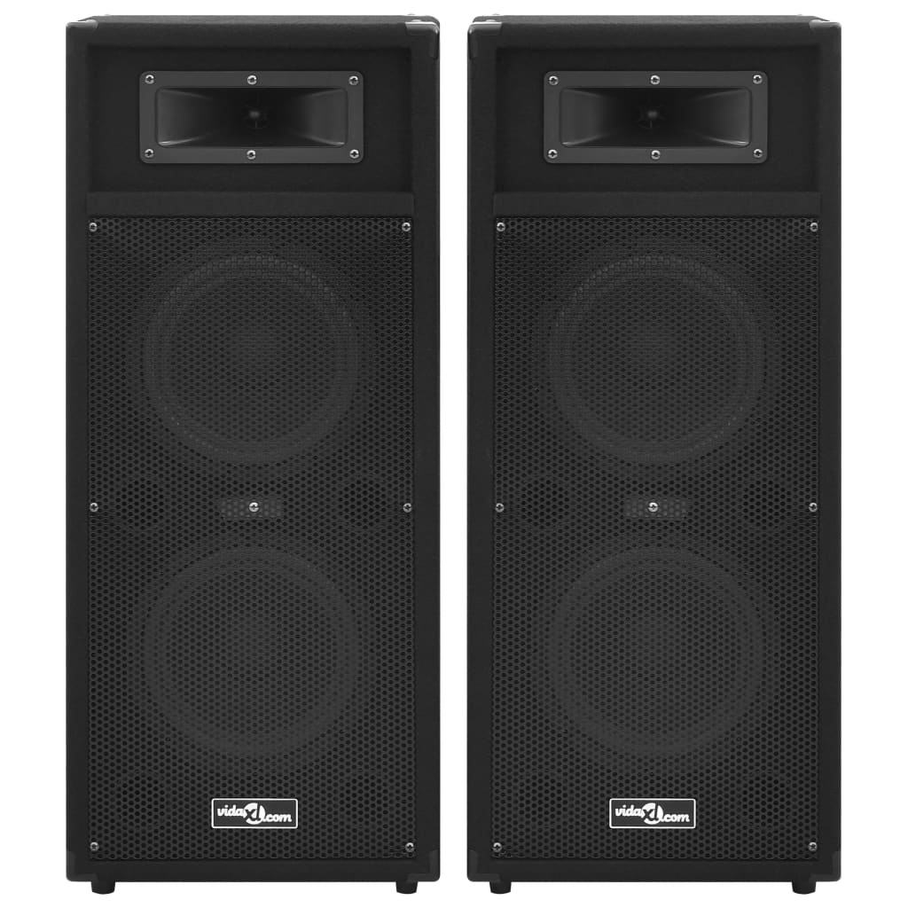 2 db professzionális fekete passzív hifi színpadi hangfal 1000W 3