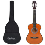 3/4-es klasszikus gitár és tok kezdőknek 36"