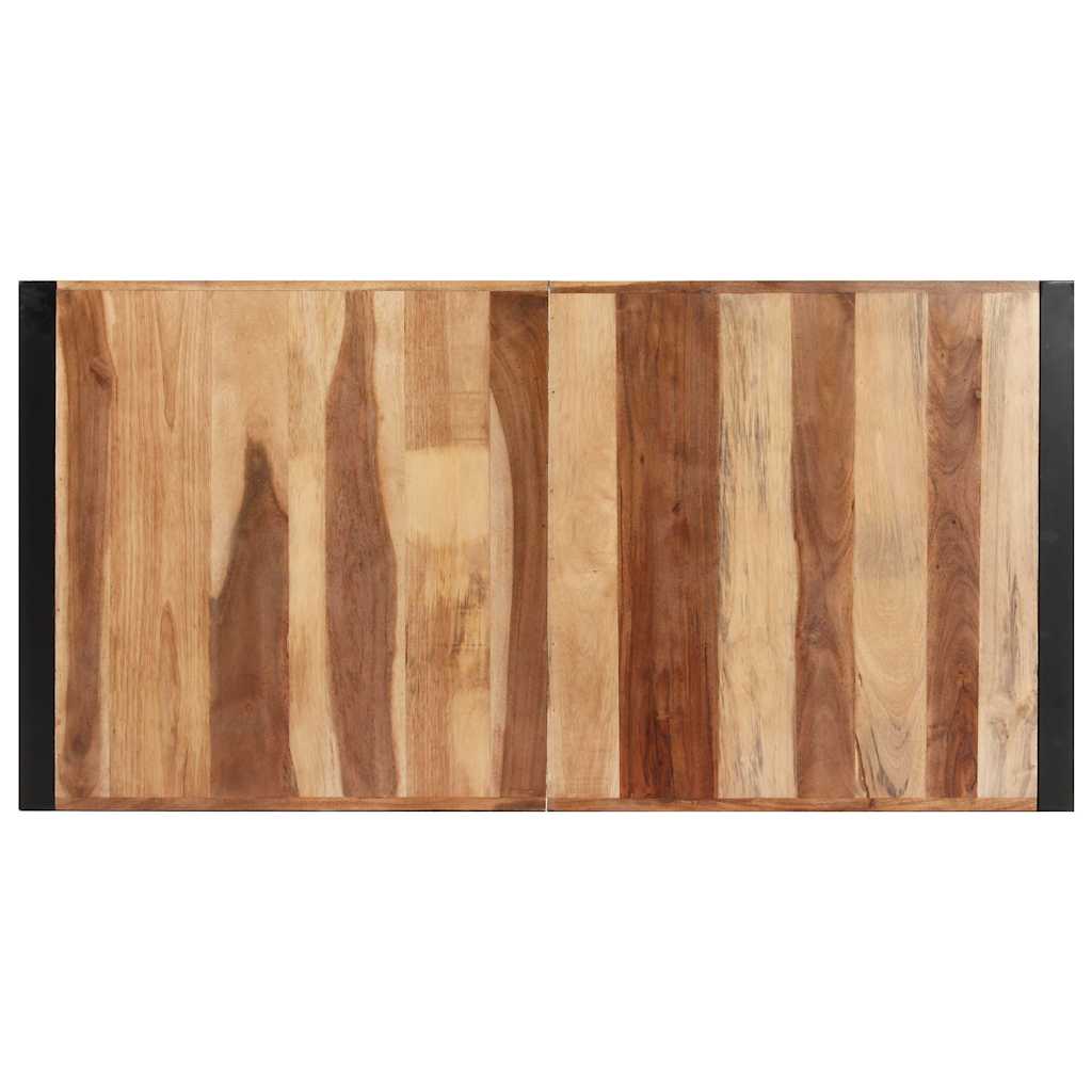 Tömör fa étkezőasztal 140 x 70 x 75 cm 3
