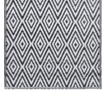 Fekete-fehér ARAKIL PP kültéri szőnyeg 120 x 180 cm 4
