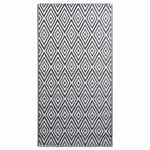 Fekete-fehér ARAKIL PP kültéri szőnyeg 160 x 230 cm 2