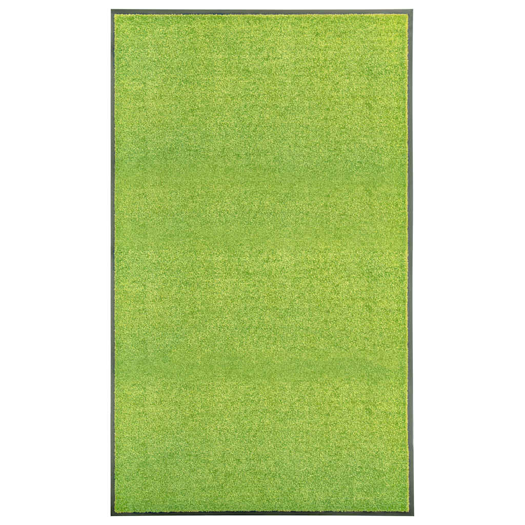 Zöld kimosható lábtörlő 90 x 150 cm