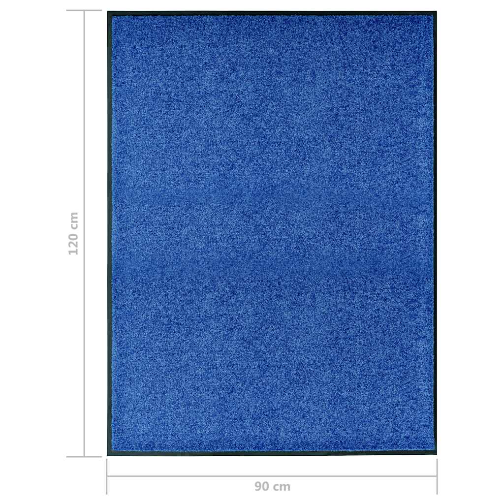 Kék kimosható lábtörlő 90 x 120 cm 6