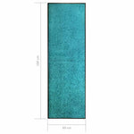 Ciánkék kimosható lábtörlő 60 x 180 cm 6