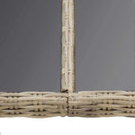 Barna üveg és polyrattan kerti étkezőasztal 200 x 100 x 74 cm 4