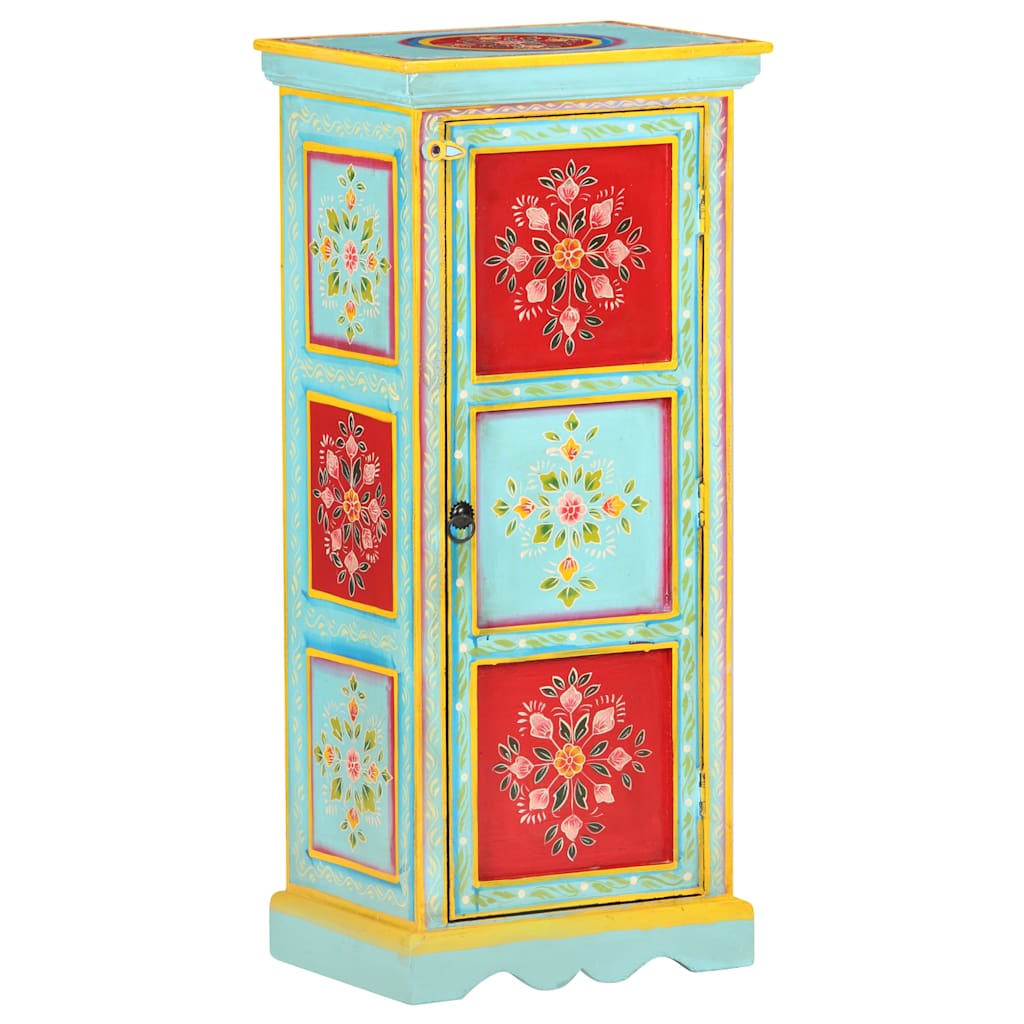 Kézzel festett tömör mangófa tálaló 40 x 30 x 90 cm 8
