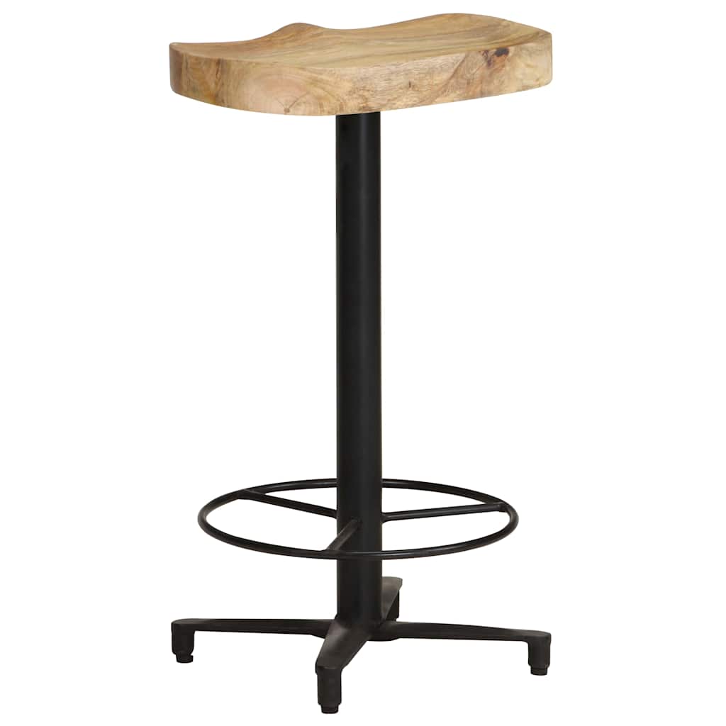 2 db tömör mangófa bárszék 66 cm 12