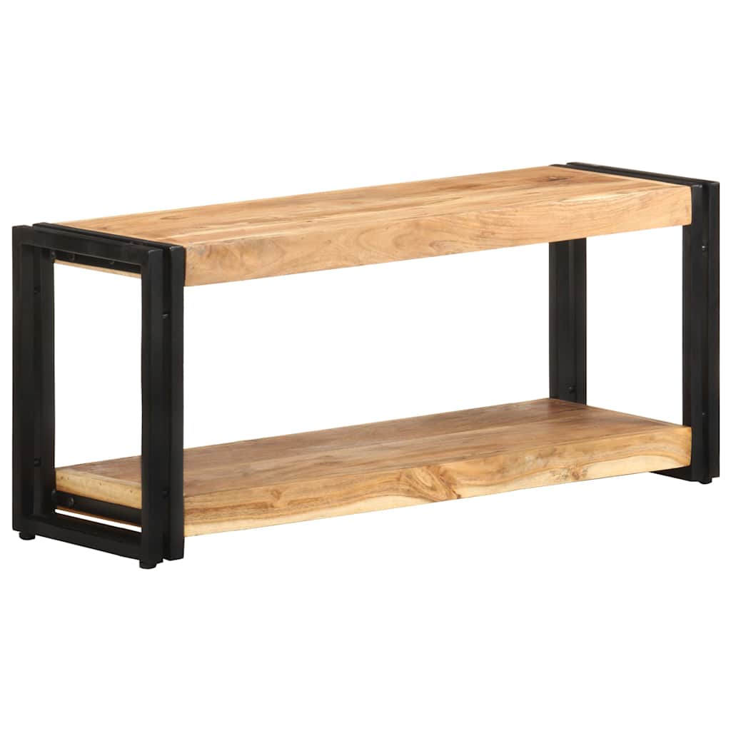 Tömör akácfa TV-szekrény 90 x 30 x 40 cm 11