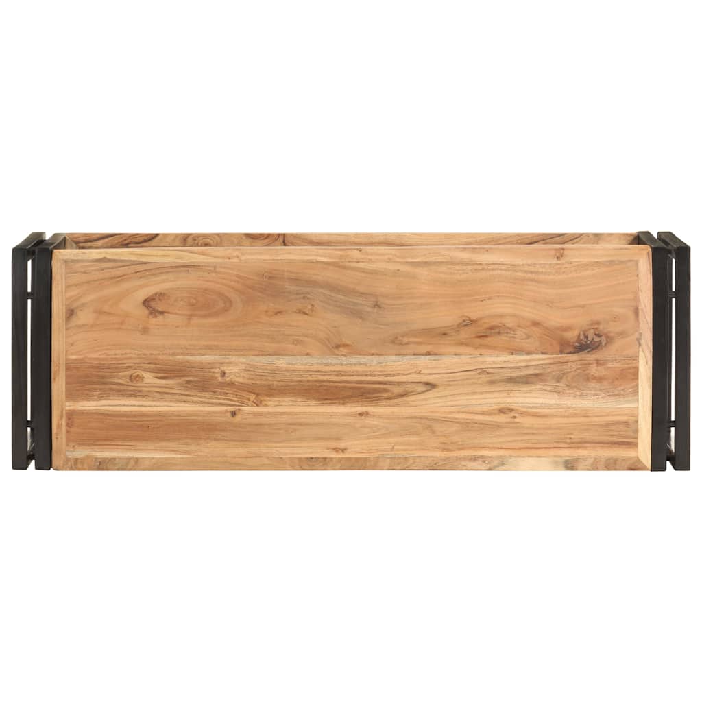 Tömör akácfa TV-szekrény 90 x 30 x 40 cm 3
