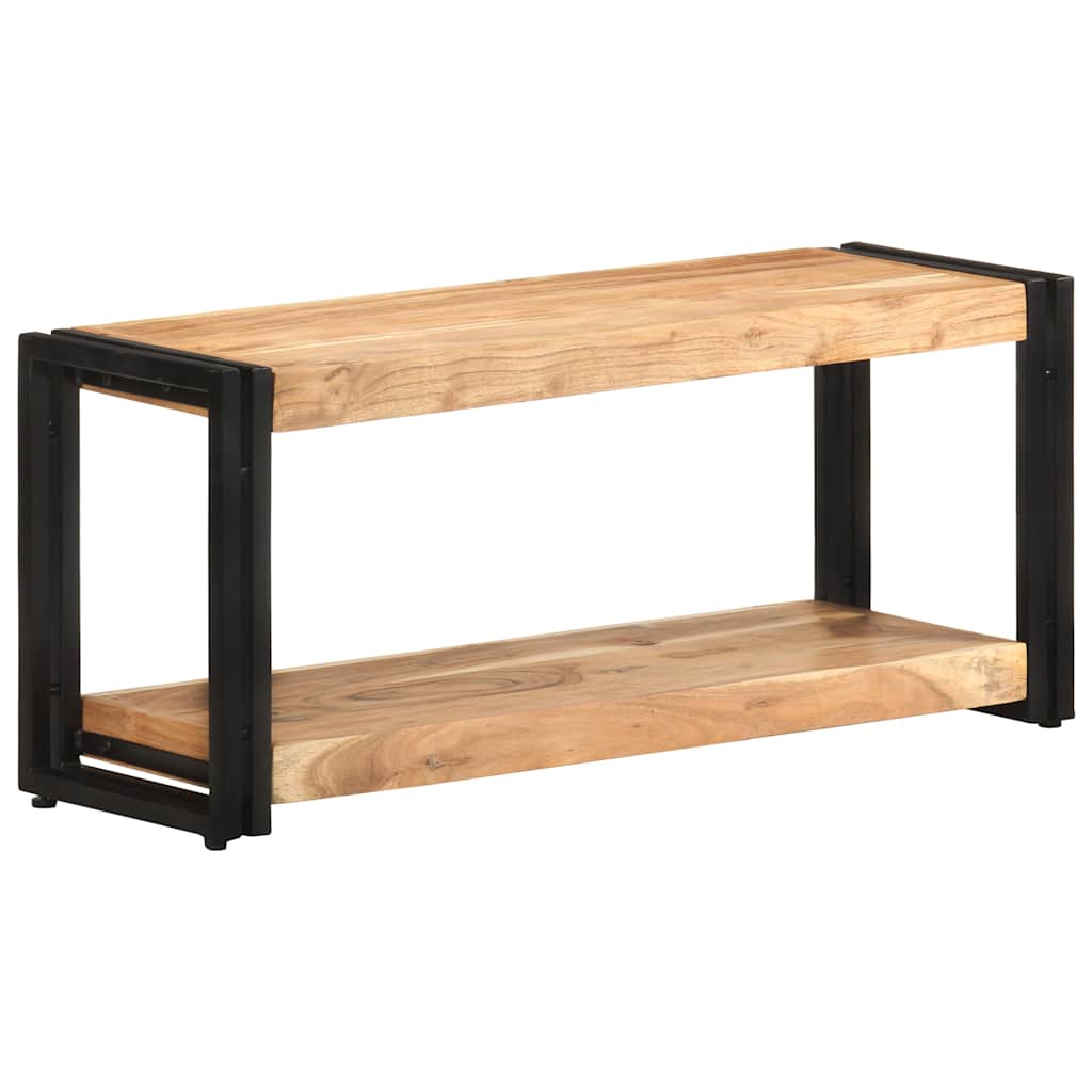 Tömör akácfa TV-szekrény 90 x 30 x 40 cm 9