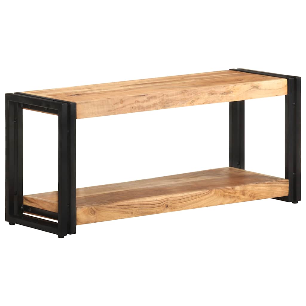 Tömör akácfa TV-szekrény 90 x 30 x 40 cm 10