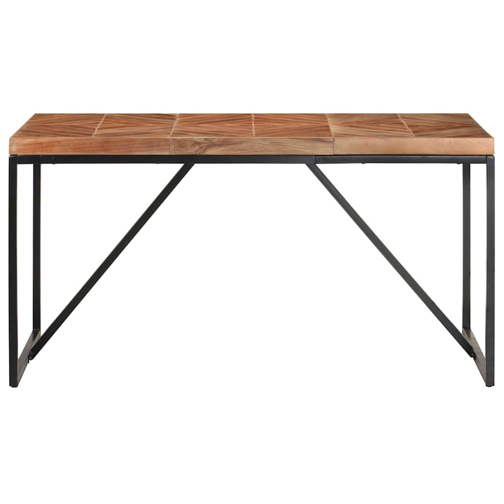 Tömör akác és mangófa étkezőasztal 140 x 70 x 76 cm 2