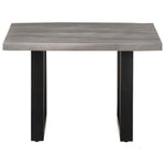 Tömör akácfa dohányzóasztal természetes szélekkel 60x60x40 cm 2