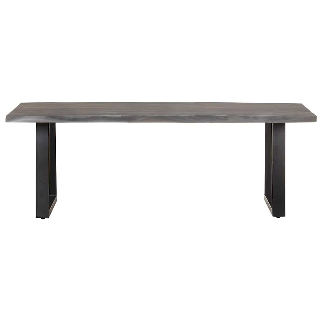 Tömör akácfa dohányzóasztal természetes szélekkel 115x60x40 cm 2