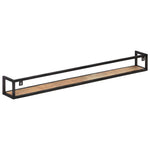 2 db tömör újrahasznosított fa fali polc 160 cm 4