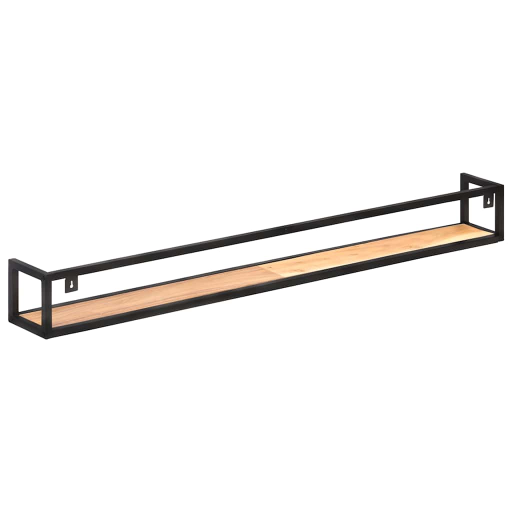 2 db tömör akácfa fali polc 160 cm 4
