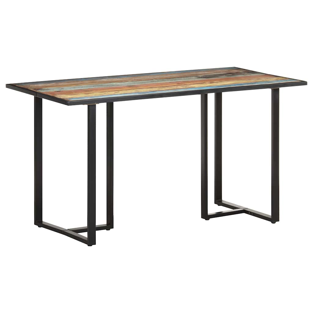 Tömör újrahasznosított fa étkezőasztal 140 cm