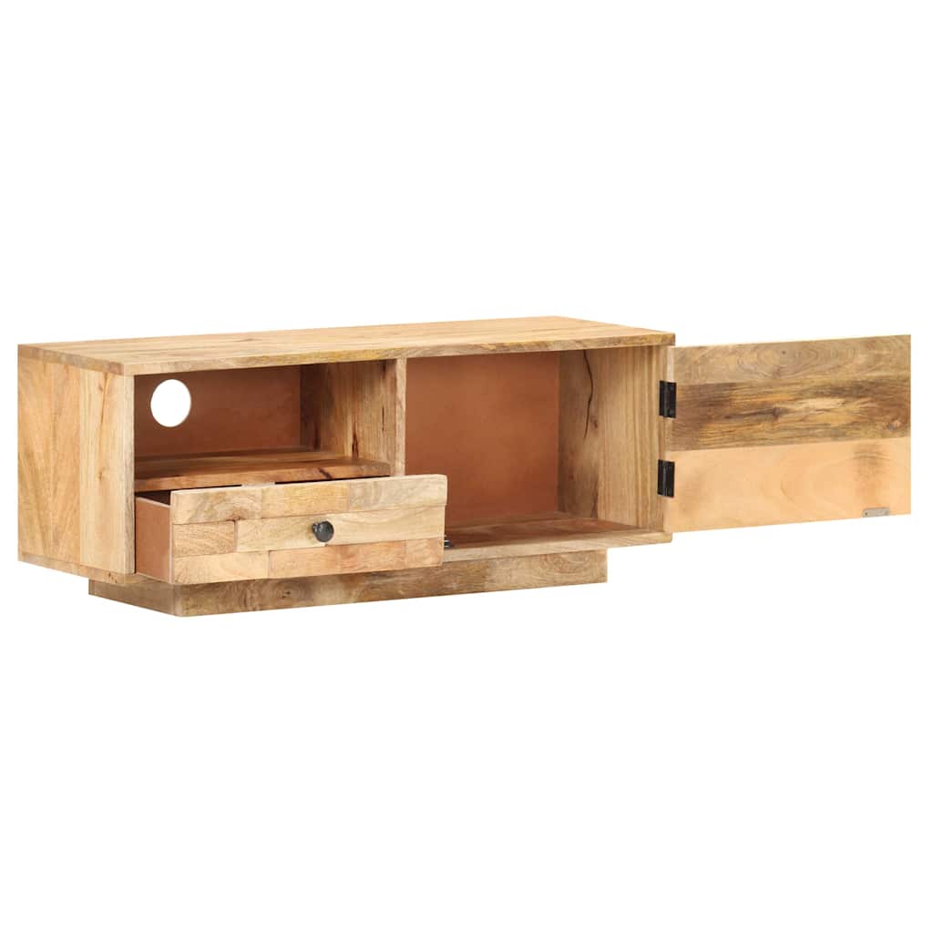 Tömör mangófa TV-szekrény 90 x 30 x 35 cm 2