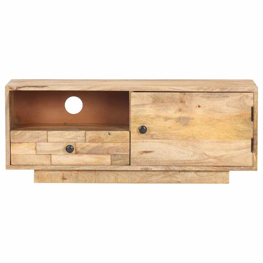 Tömör mangófa TV-szekrény 90 x 30 x 35 cm 3