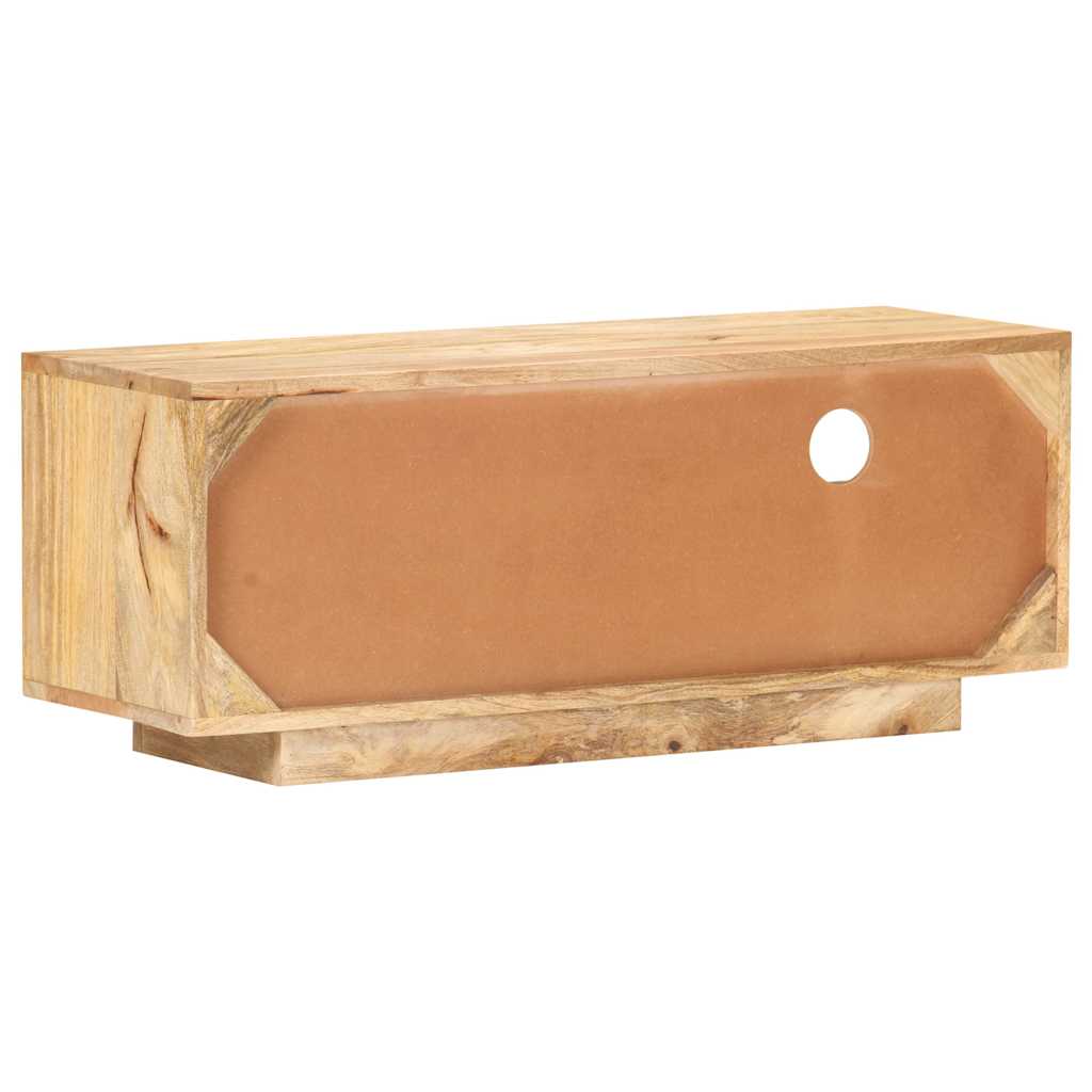 Tömör mangófa TV-szekrény 90 x 30 x 35 cm 4