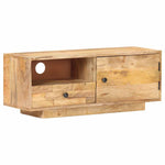 Tömör mangófa TV-szekrény 90 x 30 x 35 cm 8