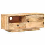 Tömör mangófa TV-szekrény 90 x 30 x 35 cm 10