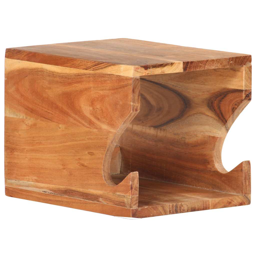 Falra szerelhető tömör akácfa kerékpártartó 35 x 25 x 25 cm 10
