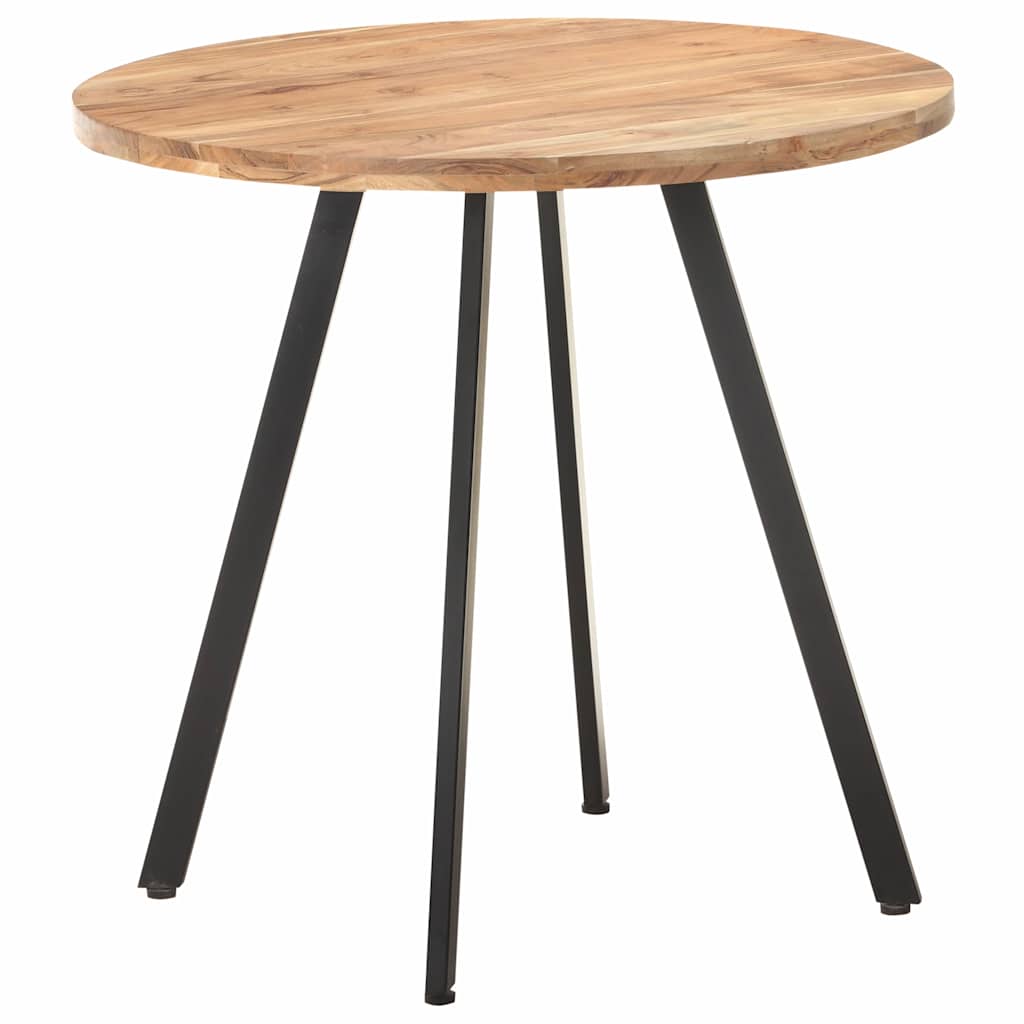 Tömör akácfa étkezőasztal 80 cm 6