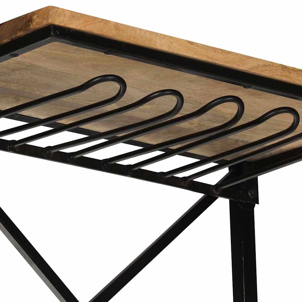 Sárga tömör mangófa traktor borszekrény 49 x 31 x 172 cm 6