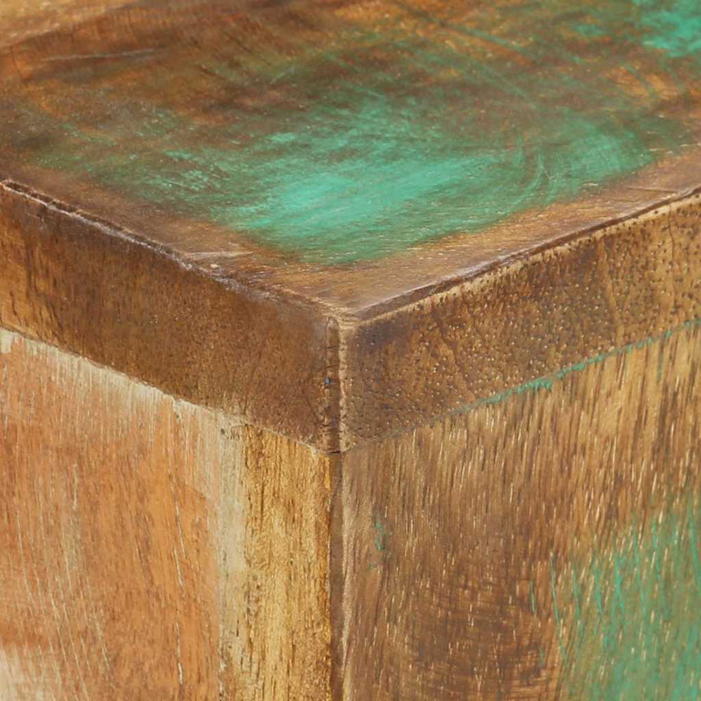 Tömör újrahasznosított fa tálalóasztal 120 x 30 x 75 cm 6