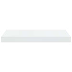 2 db magasfényű fehér MDF lebegő fali polc 50 x 23,5 x 3,8 cm 7