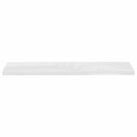 4 db magasfényű fehér MDF lebegő fali polc 120 x 23,5 x 3,8 cm 6