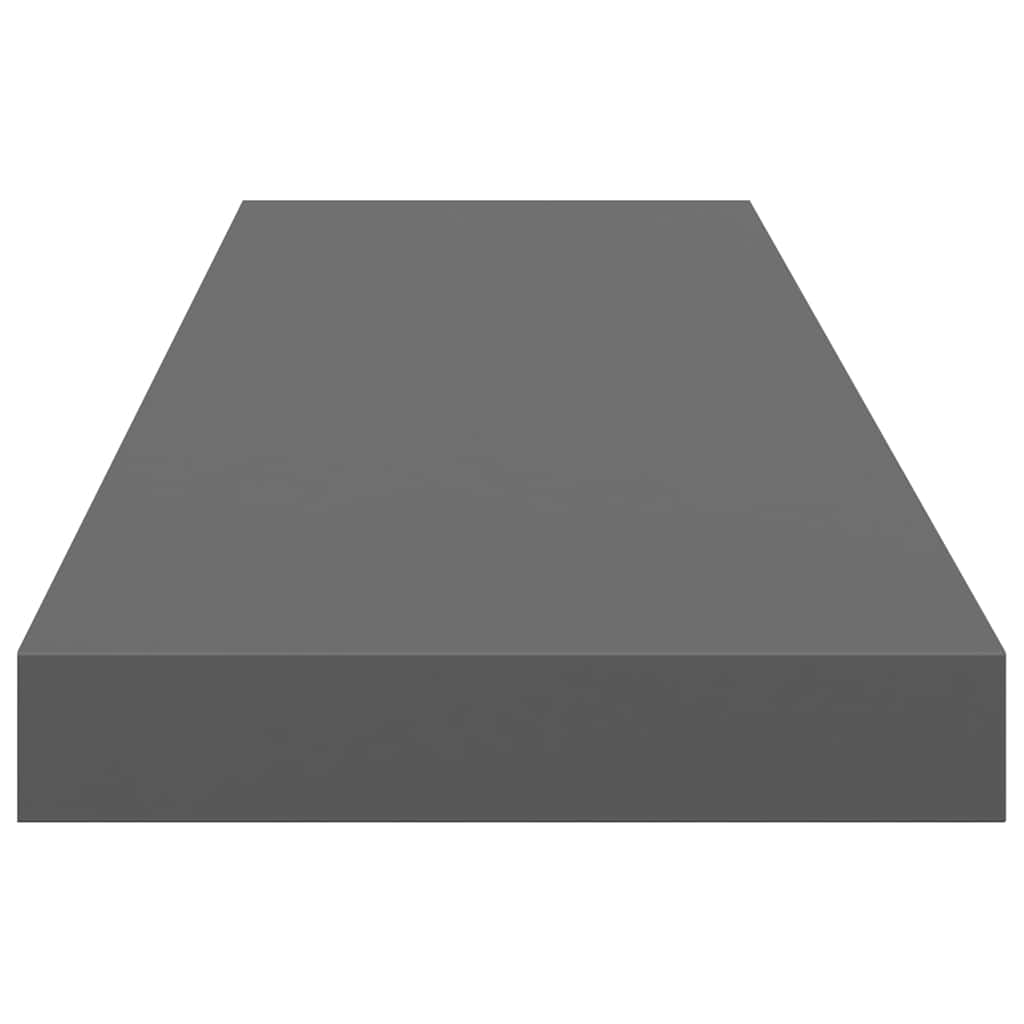 Magasfényű szürke MDF fali polc 90 x 23,5 x 3,8 cm 7