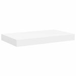 2 db fehér MDF lebegő fali polc 40 x 23,5 x 3,8 cm 6