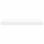 2 db fehér MDF lebegő fali polc 50 x 23,5 x 3,8 cm 7