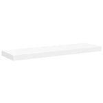 4 db fehér MDF lebegő fali polc 80 x 23,5 x 3,8 cm 6