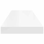 4 db fehér MDF lebegő fali polc 80 x 23,5 x 3,8 cm 8