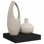 Fekete MDF lebegő fali polc 23 x 23,5 x 3,8 cm 5