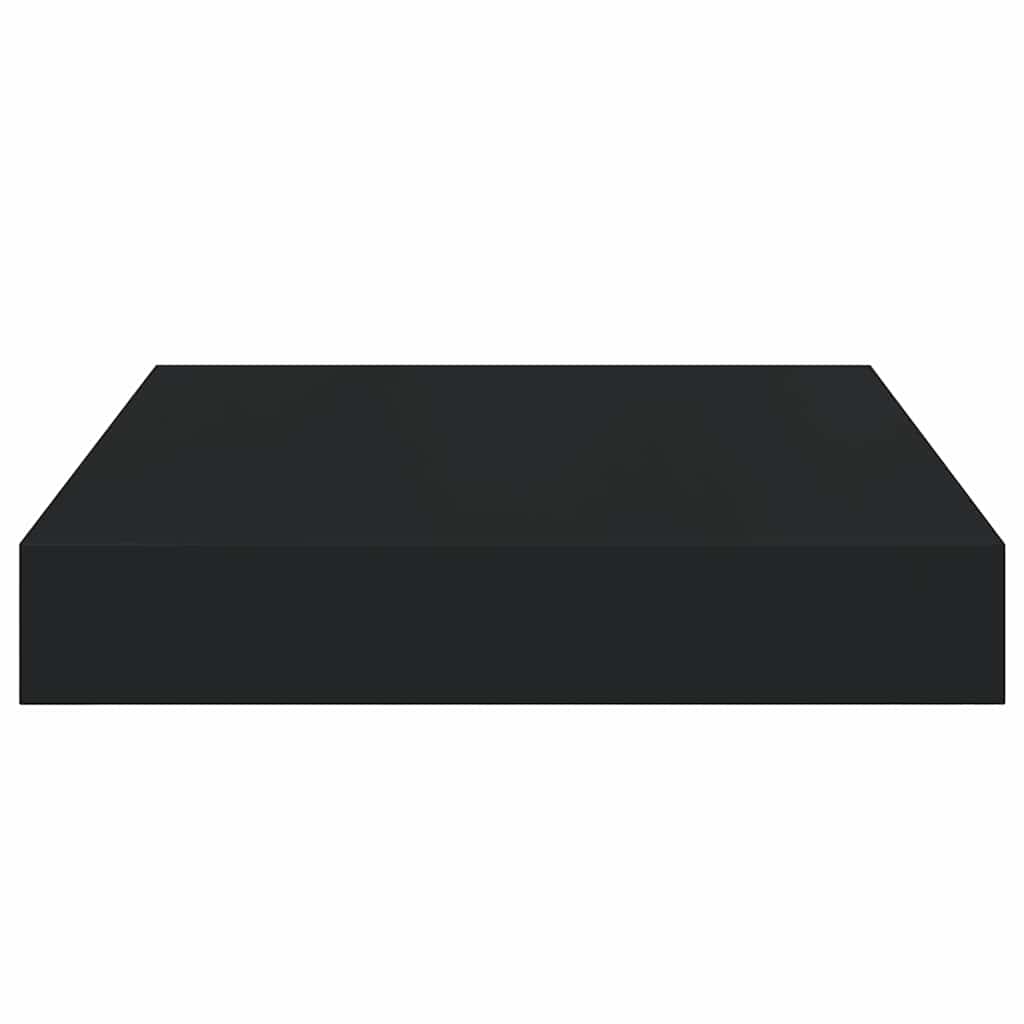 Fekete MDF lebegő fali polc 23 x 23,5 x 3,8 cm 6