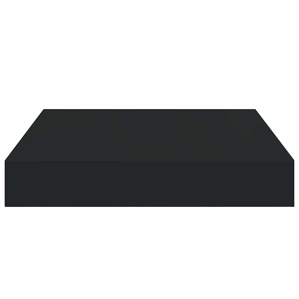 Fekete MDF lebegő fali polc 23 x 23,5 x 3,8 cm 7