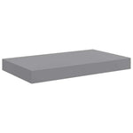 4 db szürke MDF lebegő fali polc 40 x 23,5 x 3,8 cm 6