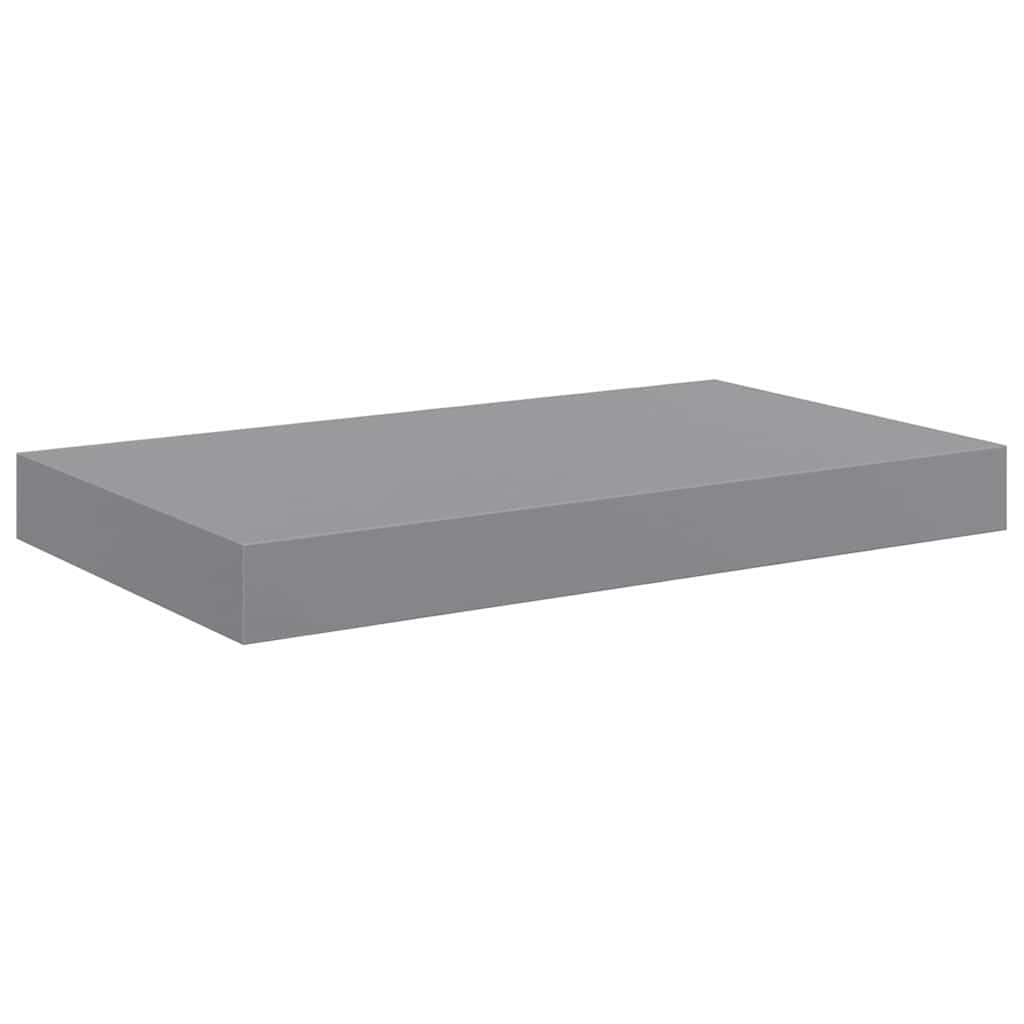4 db szürke MDF lebegő fali polc 40 x 23,5 x 3,8 cm 6