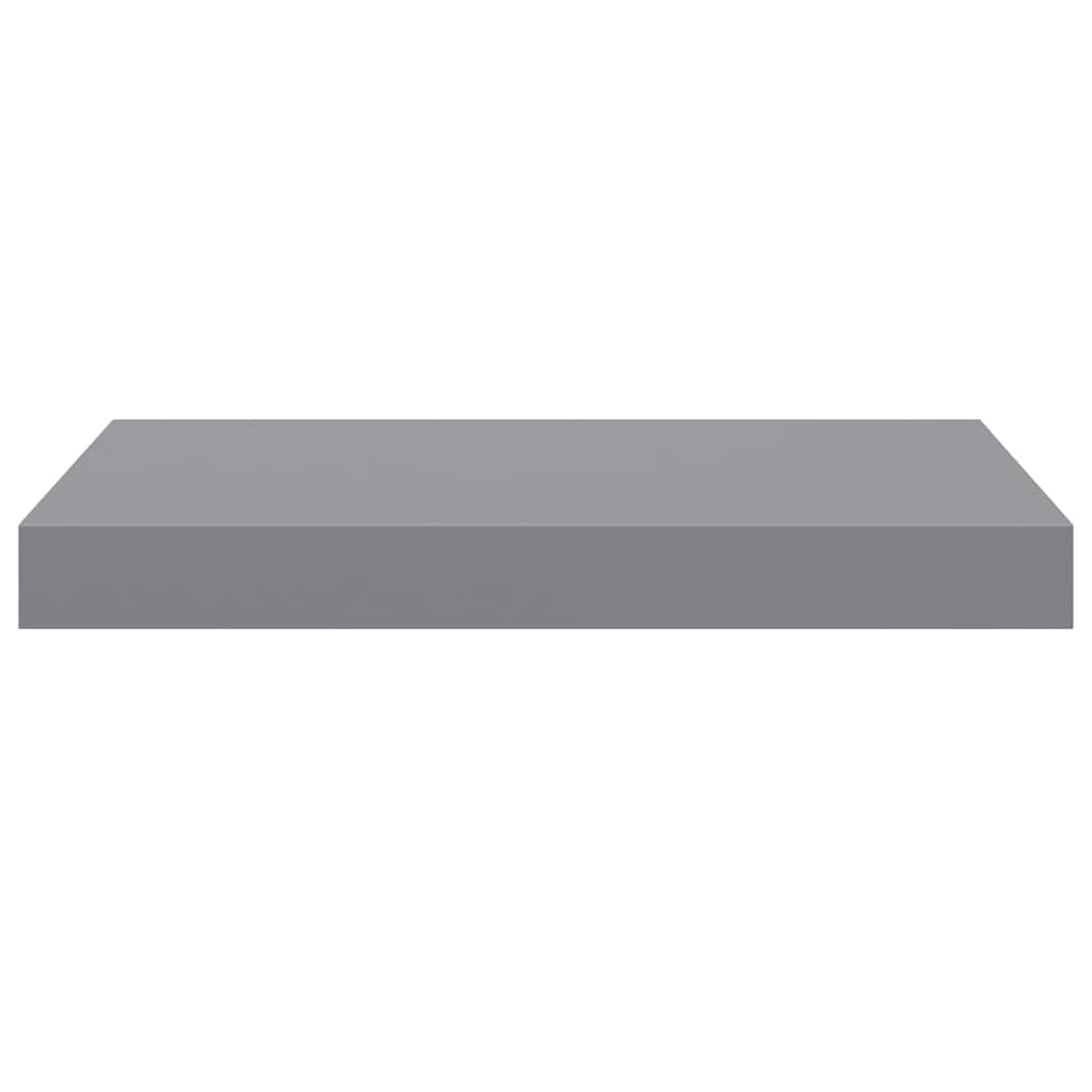 4 db szürke MDF lebegő fali polc 40 x 23,5 x 3,8 cm 7