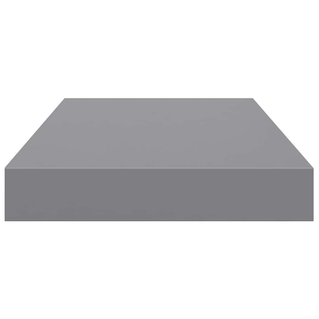 4 db szürke MDF lebegő fali polc 40 x 23,5 x 3,8 cm 8