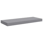 2 db szürke MDF fali polc 60 x 23,5 x 3,8 cm 6