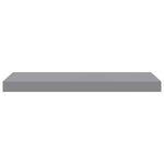 2 db szürke MDF fali polc 60 x 23,5 x 3,8 cm 7