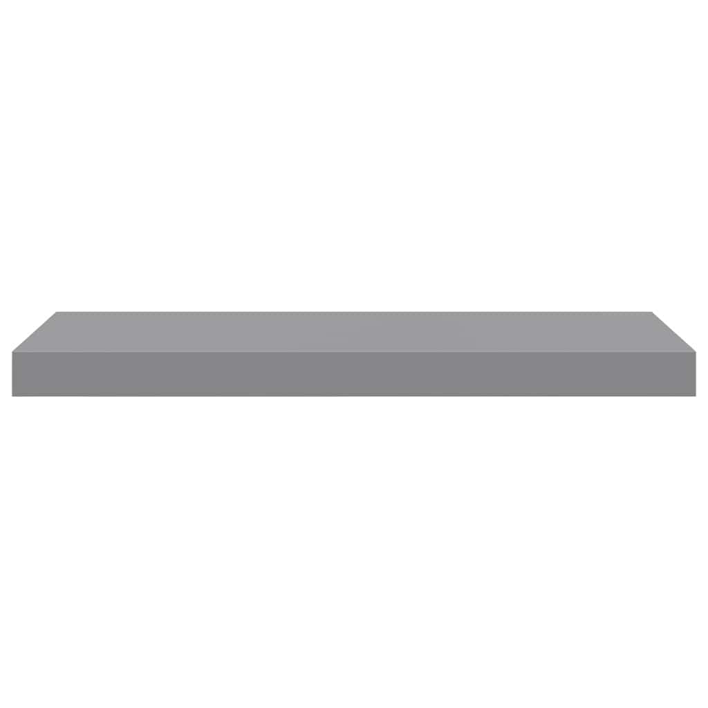 2 db szürke MDF fali polc 60 x 23,5 x 3,8 cm 7