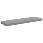 Szürke MDF lebegő fali polc 80 x 23,5 x 3,8 cm 2