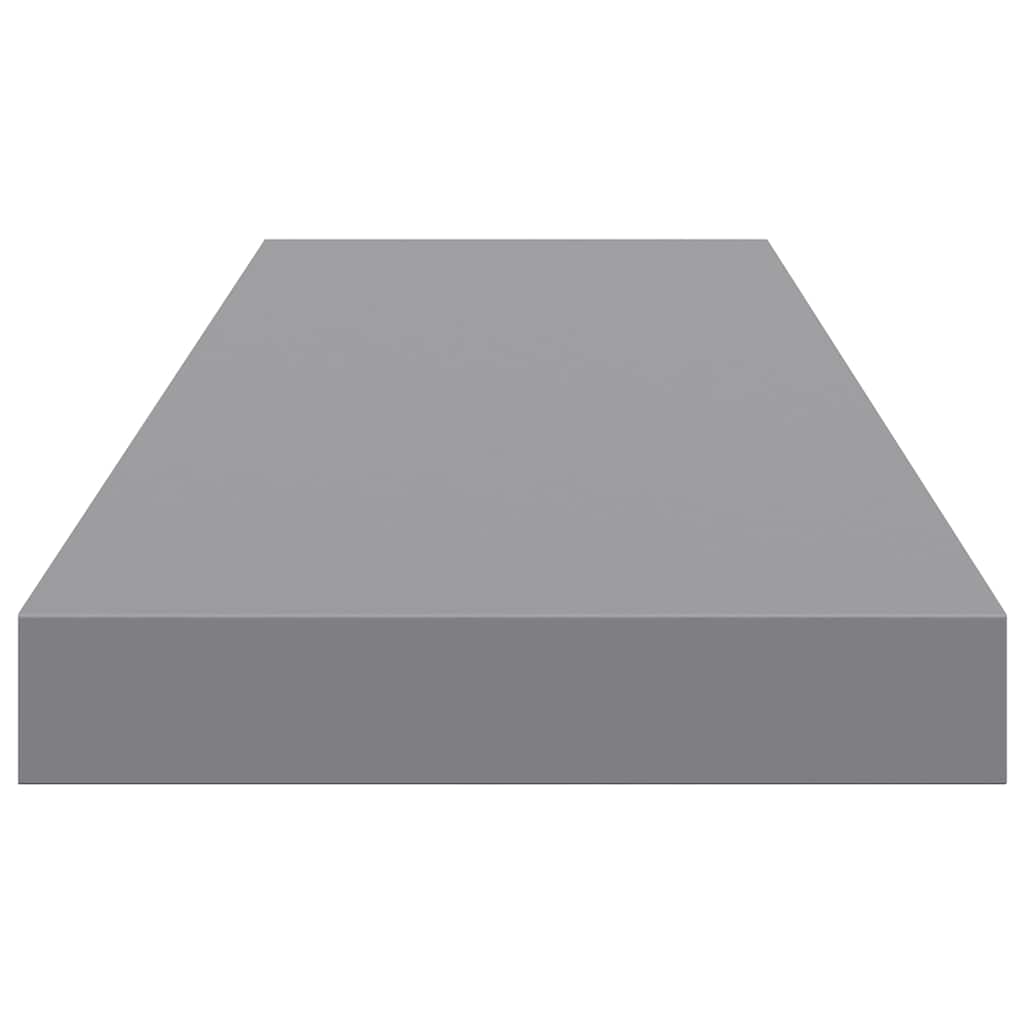 Szürke MDF lebegő fali polc 80 x 23,5 x 3,8 cm 7